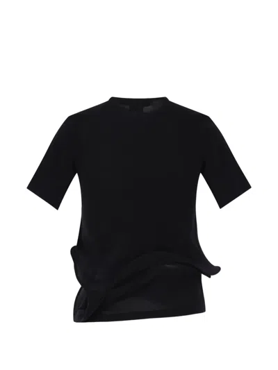 Junya Watanabe Sculptural Background T-shirt In Black