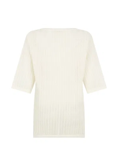 Alpha Studio Ribbed-knit Top In Neutral