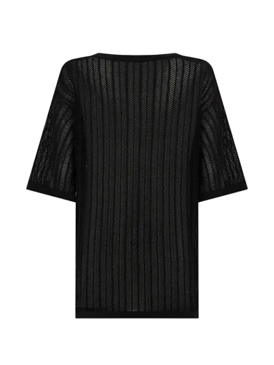 Alpha Studio Crew-neck T-shirt In Black