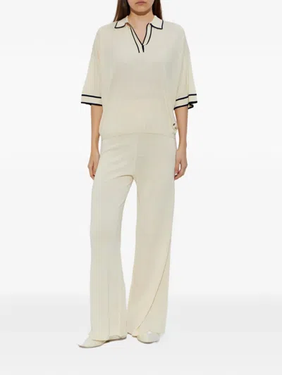 Bogner Paris Piped Top In Brown