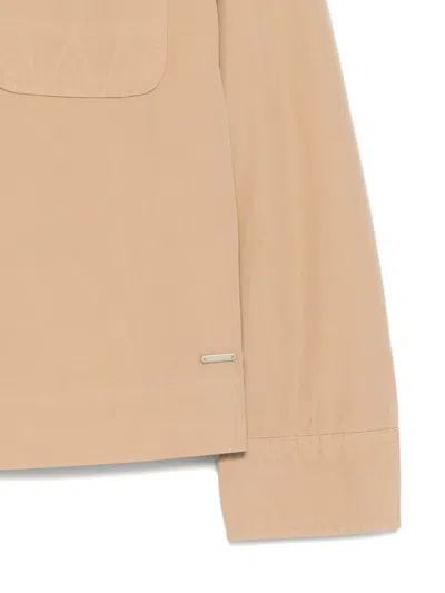 Woolrich Pocket Jacket In Brown