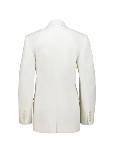Givenchy Cocoon Double-breasted Tailored Blazer In White