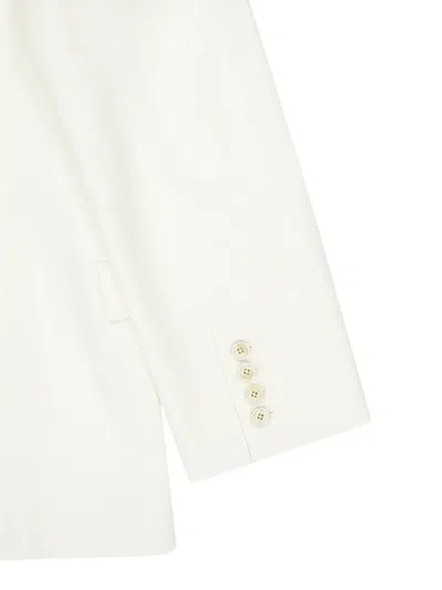 Givenchy Cocoon Double-breasted Tailored Blazer In White