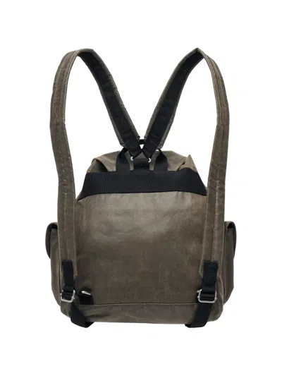 Open Yy Flap-pocket Backpack In Brown