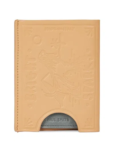 Paul Smith Match Box Matchstick Pattern Card Holder In Brown