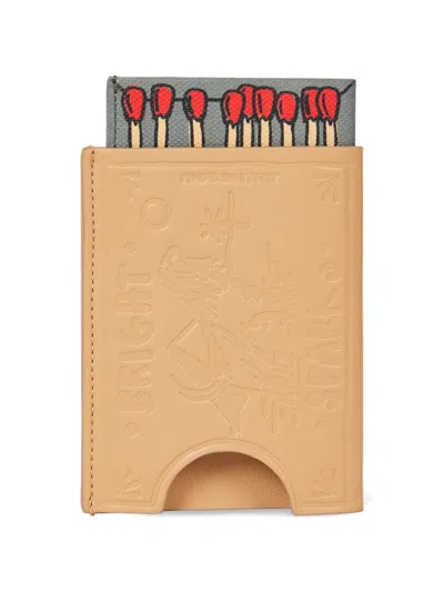 Paul Smith Match Box Matchstick Pattern Card Holder In Brown