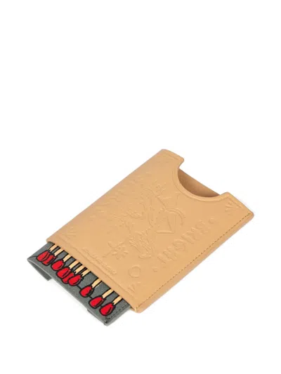 Paul Smith Match Box Matchstick Pattern Card Holder In Brown
