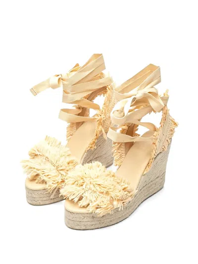 Castaã±er Fringed-strap Sandals In Multi