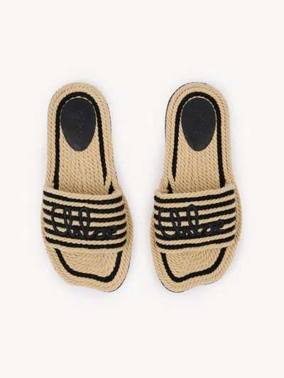 Chloé Sandals 19a With Shaped Straps In White Leather For Women In Neutral