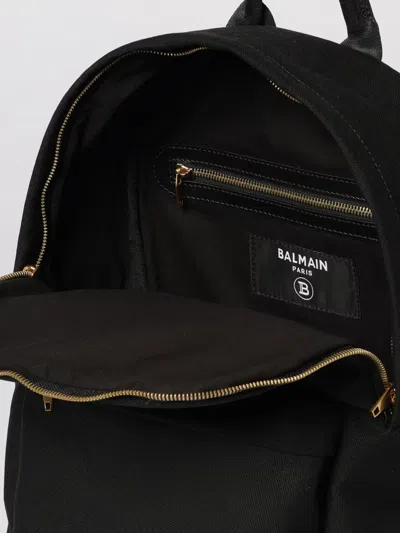 Balmain Logo Backpack In Black