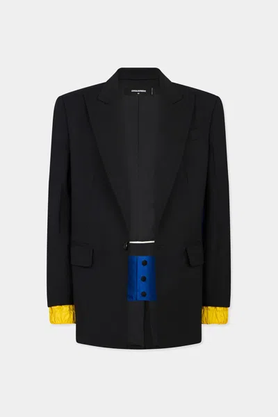 Dsquared2 Long-sleeves Blazer In Black