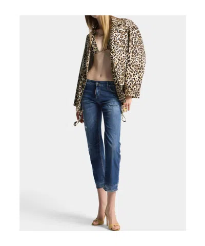 Dsquared2 Long-sleeved Casual Jacket In Multi