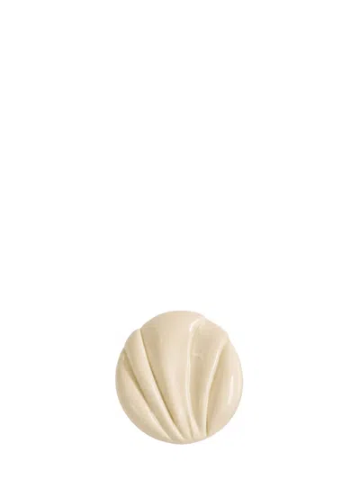 Chloé Mini Shell Shaped Brass Earrings In White