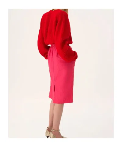 Chloé Chloe Rd Ls Logo Jumper Red In Red