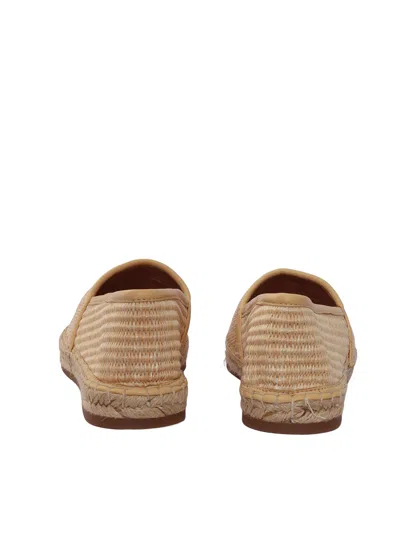 Chloé Chloe Kids Logo Embroidered Raffia Espadrilles In Brown