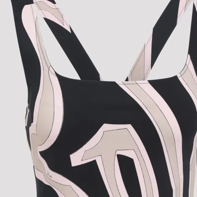 Pucci Viscose Mini Dress Geometric Pattern In Multi