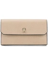 Valextra Brere Continental Wallet In Neutrals