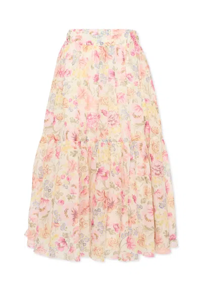 Chloé Floral Pattern Skirt In Multi