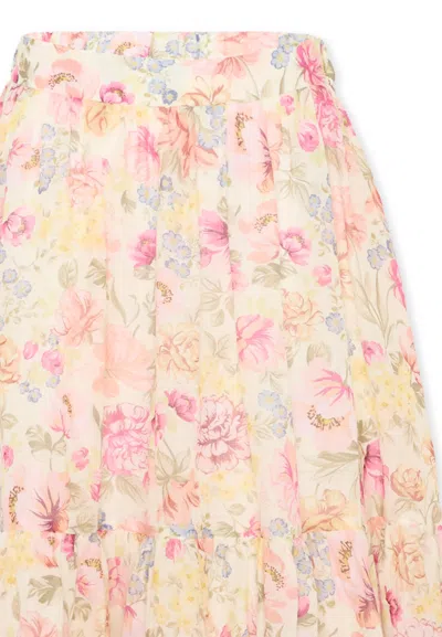 Chloé Floral Pattern Skirt In Multi