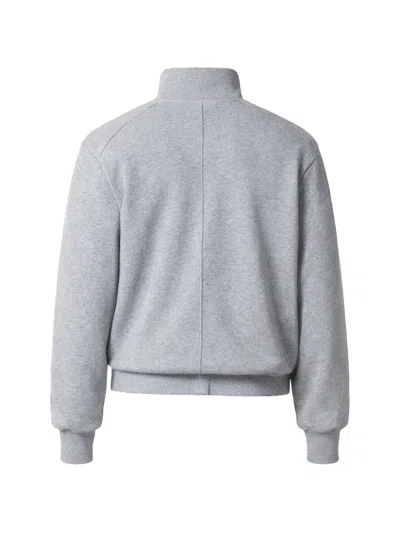 Entire Studios Port Buttoned-collar Cotton Pullover In Gray