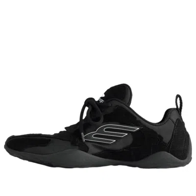 Balenciaga Black Canvas And Corduroy Monday Ultra Sneakers In Black