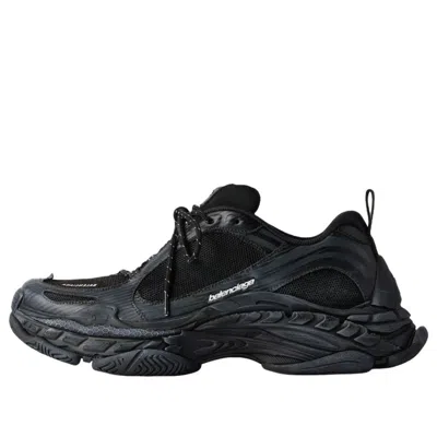 Balenciaga Black Polyester Athletic Sneakers In Black