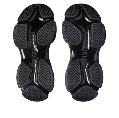 Balenciaga Black Polyester Athletic Sneakers In Black