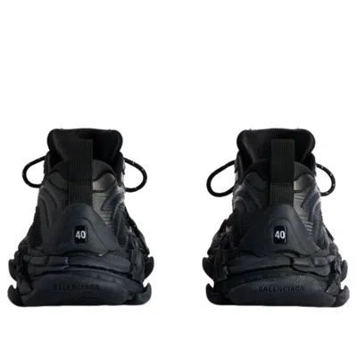 Balenciaga Black Polyester Athletic Sneakers In Black