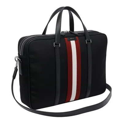 Bally Code Briefcase In Black