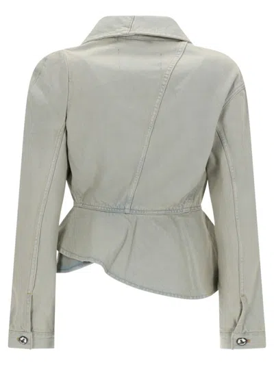 Vivienne Westwood Light Grey Cotton Blazer In Gray