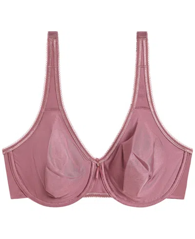 Wacoal Basic Beauty Full Figure Underwire Bra In Purple