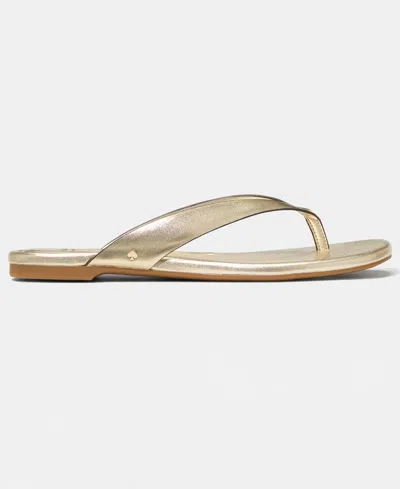 Kate Spade New York Sandie Flip Flop In Gold