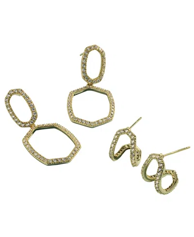 Kendra Scott Cubic Zirconia Open Daphne Pave Open Frame Drop Earrings In Pattern