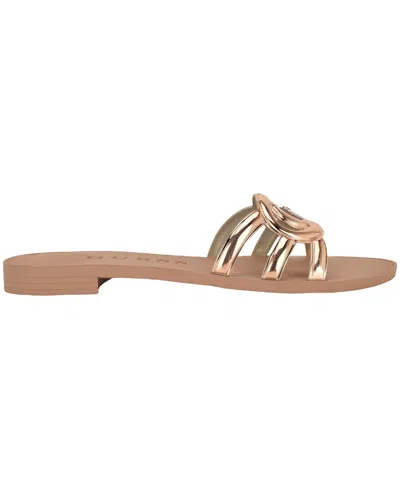 Guess Elyho Sandal In Gold