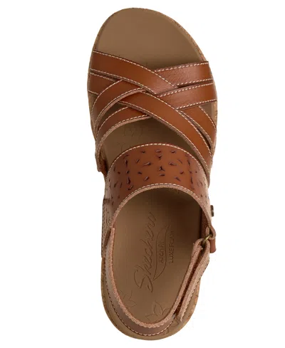 Skechers Arch Fit Beverlee 2.0 Natural Era Wedge Sandal In Brown