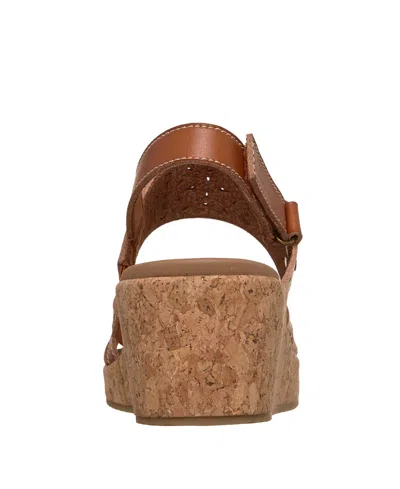 Skechers Arch Fit Beverlee 2.0 Natural Era Wedge Sandal In Brown