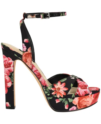 Nine West Wilda Ankle Strap Platform Sandal In Black