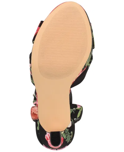 Nine West Wilda Ankle Strap Platform Sandal In Black