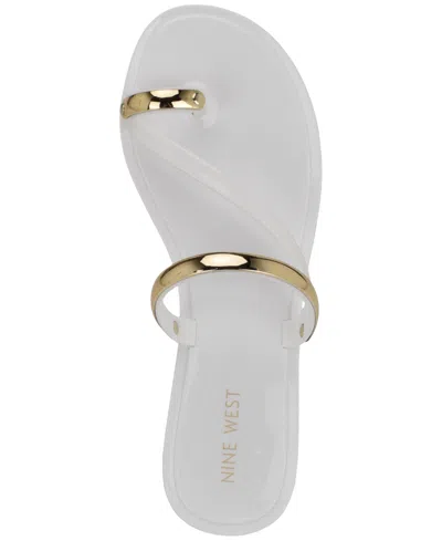 Nine West Seashell Sandal In White