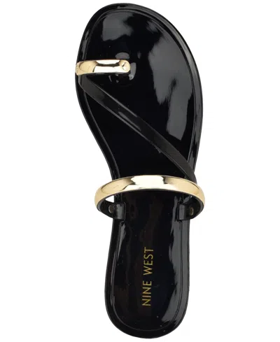 Nine West Seashell Sandal In Black