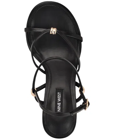 Nine West Devva Wedge Sandal In Black