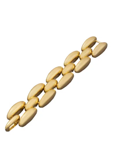 Donna Karan Gold-tone Dynamic Chunky Link Flex Bracelet In Pattern