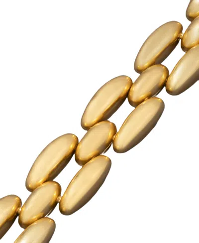 Donna Karan Gold-tone Dynamic Chunky Link Flex Bracelet In Pattern