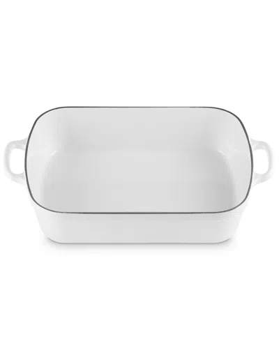 Le Creuset Stoneware 6.75 Quart Heritage Deep Rectangular Lasagna Dish In White