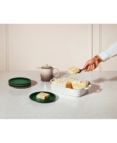 Le Creuset Stoneware 6.75 Quart Heritage Deep Rectangular Lasagna Dish In White