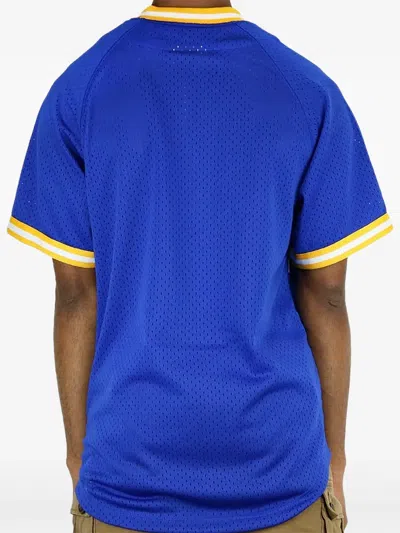 Mitchell & Ness Button Shirt In Blue