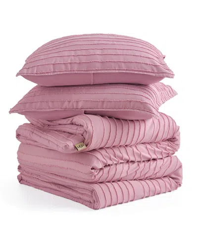 Ugg Devon Textured 3-pc. Comforter Set, Full/queen In Pink