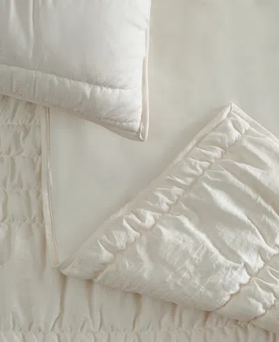 Ugg Devon Tide Ruched 2-pc. Comforter Set, Twin/twin Xl In White