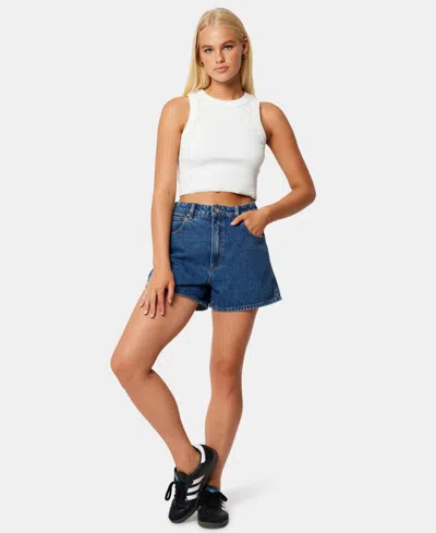 Abrand Venice Bella Denim Shorts In Blue