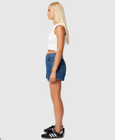 Abrand Venice Bella Denim Shorts In Blue
